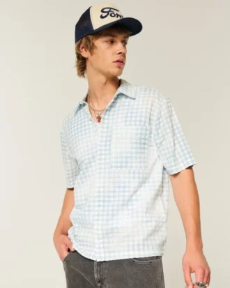 camicia corta con tasche e maniche corte 1 4 330x413 - Camicia corta con tasche e maniche corte