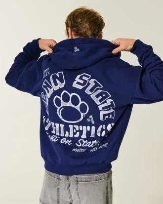 felpa con cappuccio e zip boxy penn state university nittany lions graphic hoodie 2 330x413 - Felpa con cappuccio e zip boxy Penn State University Nittany Lions Graphic Hoodie